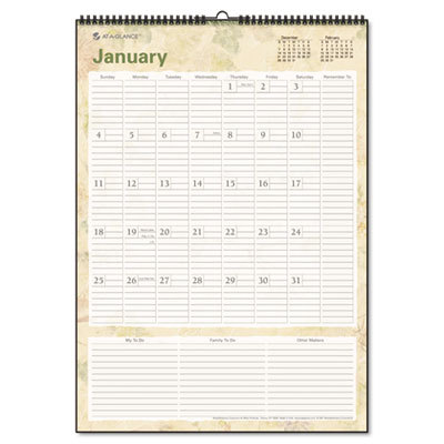 Lifelinks monthly wall calendar, 12 x 17, four-color