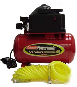 New coleman powermate VP201 air compressor w/ air hose- 