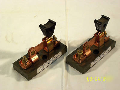 2 vintage copper dc safety switches