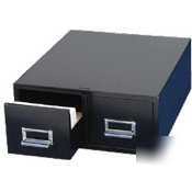 Mmf steel card cabinet - steel - black