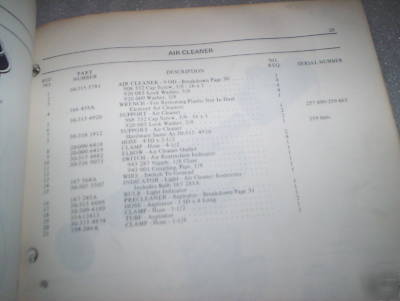 White 2-150 field boss tractor parts catalog may 1976