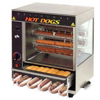 Star 175CBA hot dog broiler, cradle rotisserie, 36 dogs