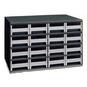 Part bin storage cabinet akro mil steel 16 drawer 19416