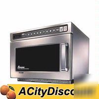 Amana 1800 watt c-max compact stainless microwave oven