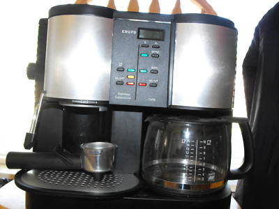 Krups 888-43 caffe centro time 10-cup coffee/pump espre