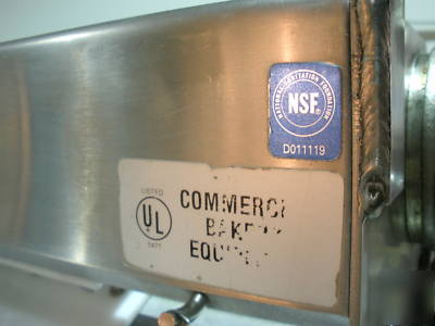 Acme MRS11 two pass dough roller sheeter pizza bakery
