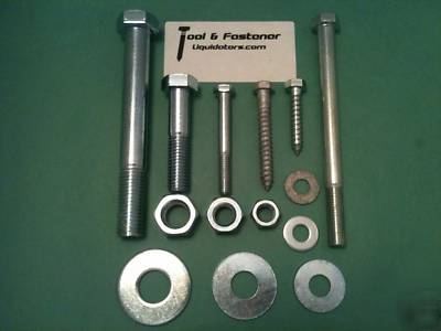 Carriage,lags,hex bolts,washers,nuts 29 lbs assortment 