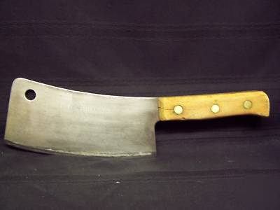 Fulton brand meat cleaver made by foster bros. #1190