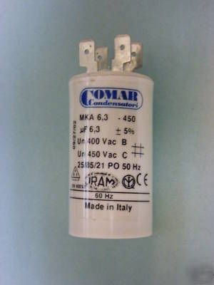 Italy motor electrolytic capacitor 450V 6.3UF 6.3 uf