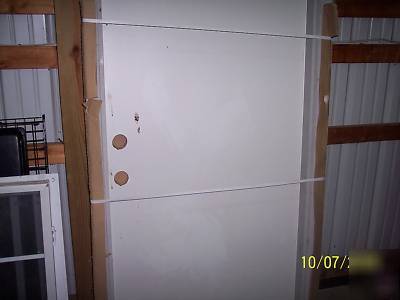 New one (1) steel door unit w/jam & aluminum threshold 