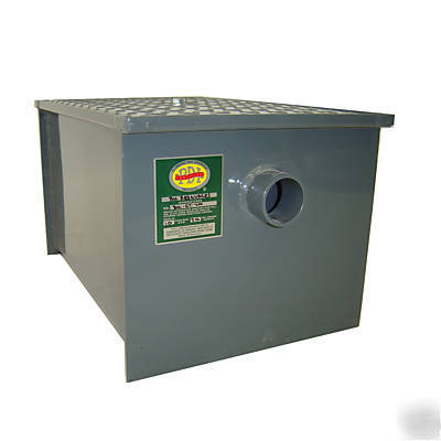 Pdi certified commercial 40 lb grease trap interceptor