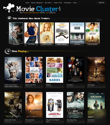 Established movies & trailers website business for sale