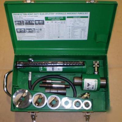 Greenlee 7506 slug splitter hydraulic knockout punch ko