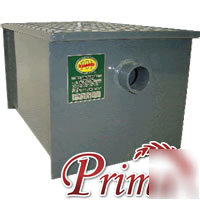 New 100 lb 50 gpm commercial grease trap interceptor