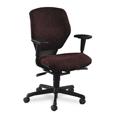 Resol 6200 sers low-back chair, claret burgundy fabric
