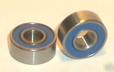(10) R3-2RS sealed abec-5 ball bearings, 3/16 x 1/2