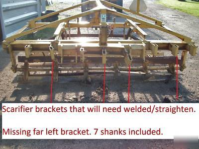 9' holly 7 shank soil conditioner, harrow, leveler.