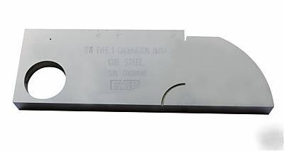 Aws iiw-type 1 ut test block (metric ,1018 steel)