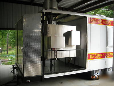 Bbq consession trailer top of the line 