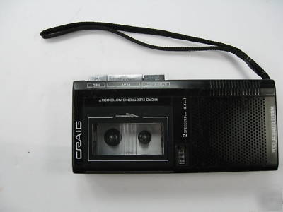 Craig micro electronic notebook voice recorder