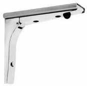 Folding chrome plated bracket - 7IN l - 135-1175