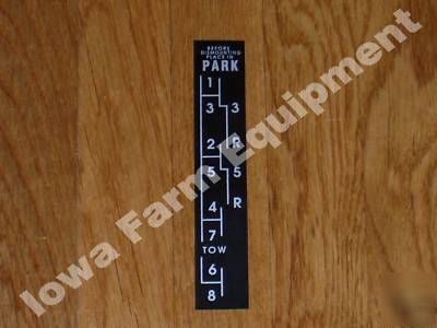 John deere synchro shift decal 2510,3010,3020,4020,6030