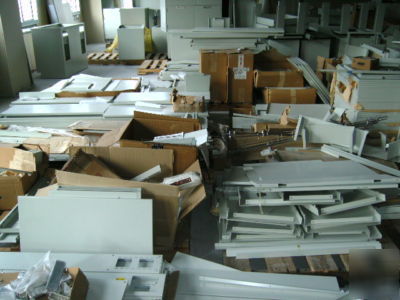 Large lot of laboratory casework