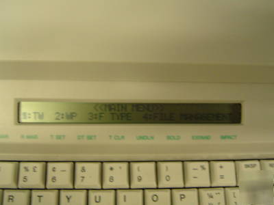Brother em-630 electronic typewriter with display*save*
