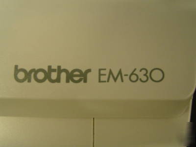 Brother em-630 electronic typewriter with display*save*