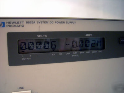 Hp agilent 6625A 50 watt dual output dc system
