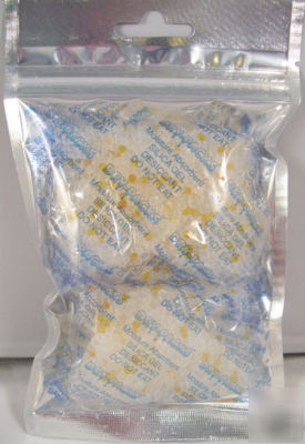 Silica gel indicating dry-packs - 1 oz packets - qty 4
