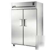 True TR2R-2S| double s/s swing door refrigerator|