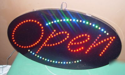 27X15 led lighted open neon sign changes colors/+more