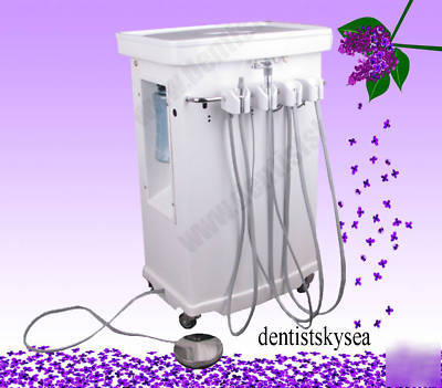 Deluxe dental unit equipment delivery cart to dentist 