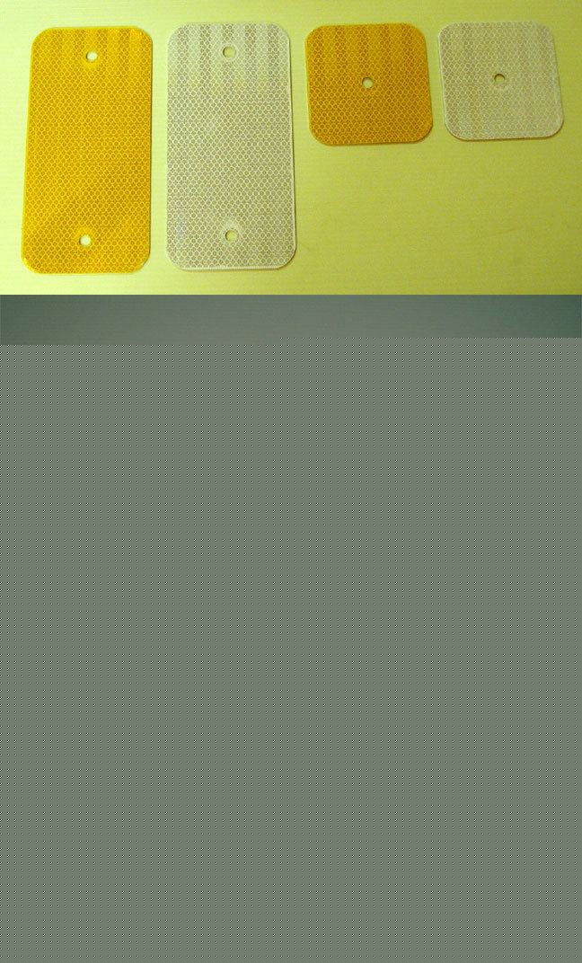 Reflective delineator object marker 4 - yellow 4