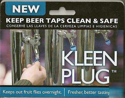 Kleen plug beer tap cleaner brush & tapper plug 5 count