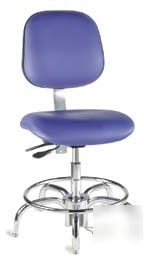 Bio fit cleanroom/esd chairs, 4V series, biofit