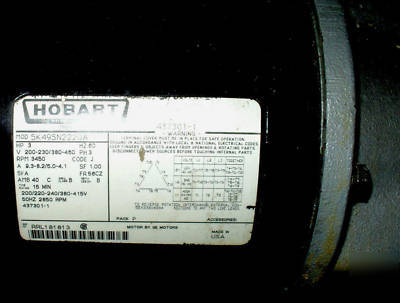 Hobart high-speed meat saw