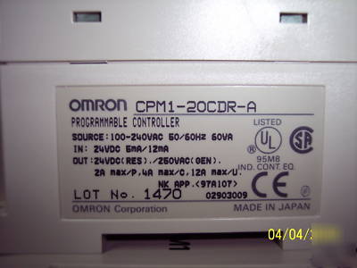 (2) omron CPM1...and a RS232C link