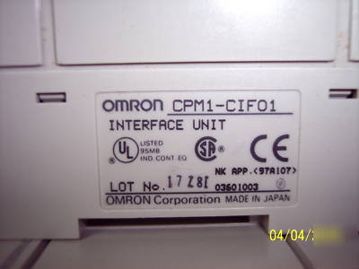 (2) omron CPM1...and a RS232C link