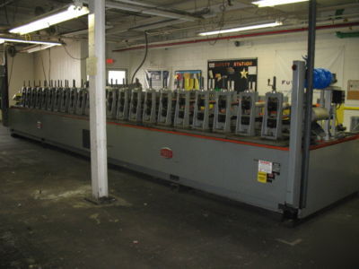 22-stand yoder rafted rollformer, mdl. qvw-200