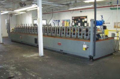 22-stand yoder rafted rollformer, mdl. qvw-200