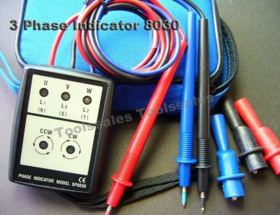 3 phase ac voltage led sequence indicator checker buzz