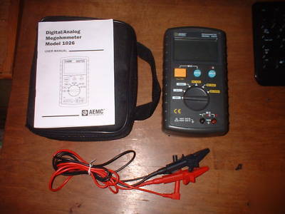 Aemc instruments model 1026 digital/analog megohmmeter