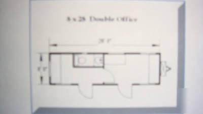 Office trailer 8'x 28' hvac, bathroom & closets