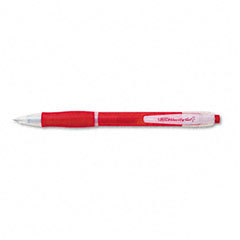 Velocity retr gel roller ball pen, translucent brl, red