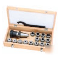 Bison bt-40 er-40 collet chuck set - 17 p set ~30% off~