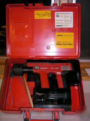 Hilti nail gun kit dx-451 with case and lots of extras
