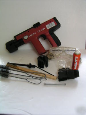 Hilti nail gun kit dx-451 with case and lots of extras