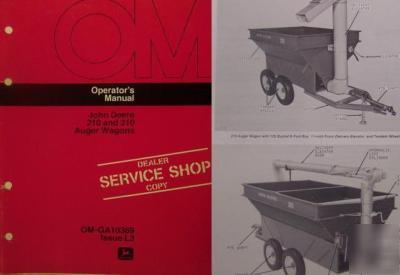 John deere 310, 210 auger wagons operator manual